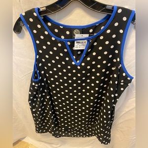 Bobeau polka dot tank top ladies brand new